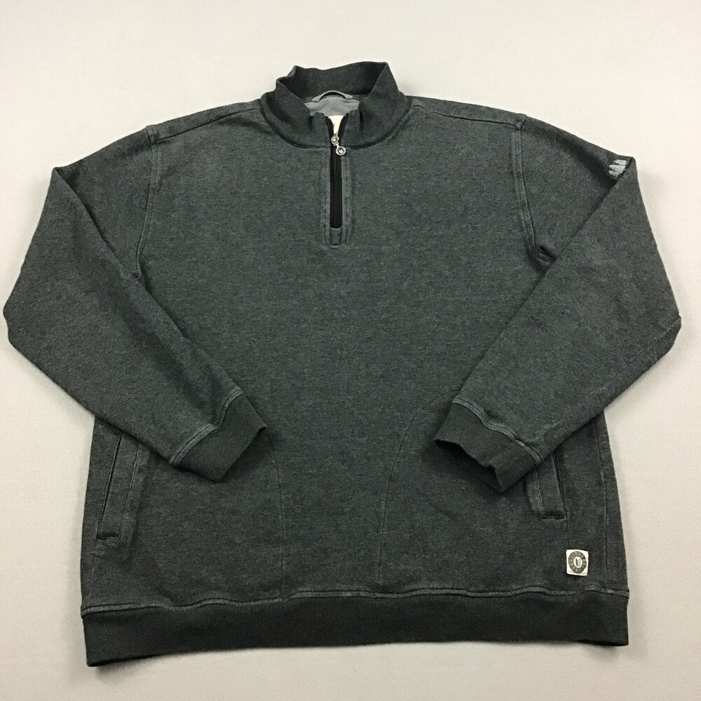 Linksoul Jacket Men Extra Large Gray 1/4 Zip Pullover Golf Cover Up Pockets XL